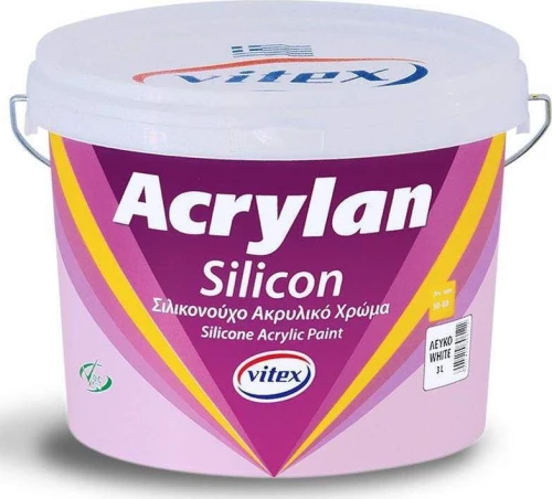 Vitex Acrylan Silicon Λευκό 3lt