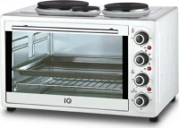 Iq Kc-1241 Φουρνάκι Ηλεκτρικό Με 3 Εστίες 45 Λίτρα Λευκό