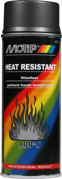 Motip Dupli Heat Resistant Σπρέι Βαφής Υψηλής Θερμοκρασίας Γκρι με Ματ Εφέ 400ml