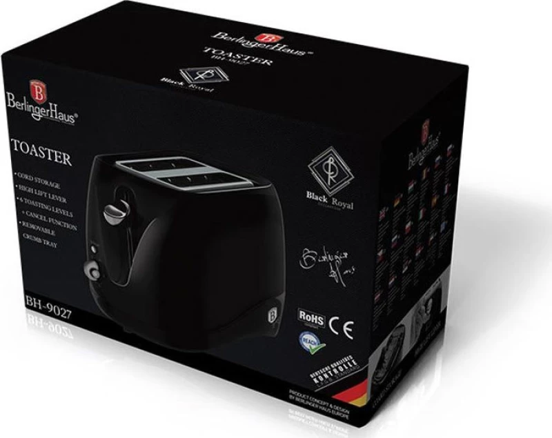 Φρυγανιέρα 840W Max Black Royal Collection, Berlinger Haus