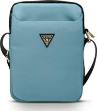 Guess Nylon Triangle Logo Τσάντα Μπλε (Universal 10")