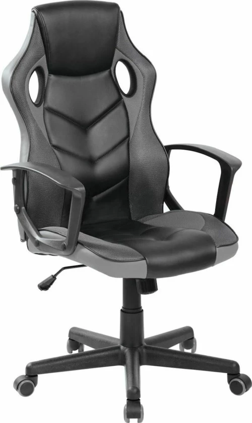 BF7700 Gaming Πολυθρόνα Mesh - Pu Μαύρο - Γκρι