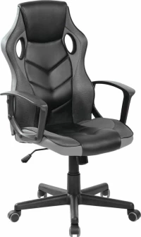 BF7700 Gaming Πολυθρόνα Mesh - Pu Μαύρο - Γκρι