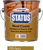 Βερνίκι Ξύλου Thrakon Status Wood Classic Γυαλιστερό Δρυς 750ml