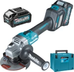 Makita XGT Τροχός 125mm Μπαταρίας 2x4Ah με Ρύθμιση Στροφών