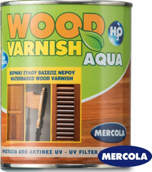 Mercola Βερνίκι Επιφάνειας Wood Varnish Aqua 0.75lt Διαφανές