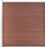 vidaXL Πάνελ Περίφραξης Καφέ 180x186cm από WPC 186x180cm 49068
