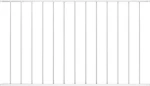 vidaXL Πάνελ Περίφραξης Λευκό 100x170cm 145225