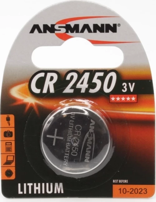 Λιθίου Μπαταρία Ansmann Cr2450 3V (1 Τεμάχιο)