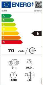 Carad LS45070X Πλυντήριο Πιάτων Ελεύθερο