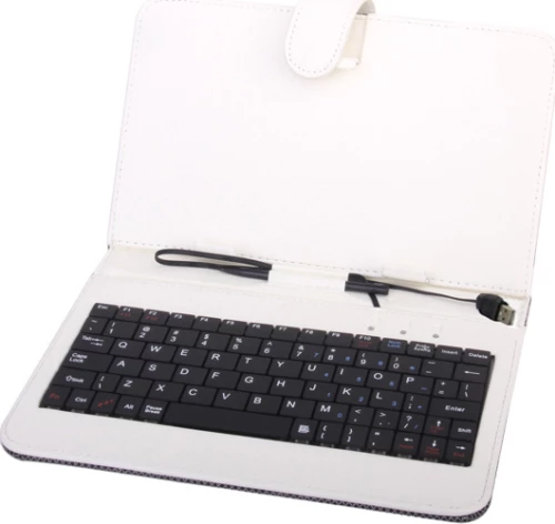 Bluetooth Keyboard Flip Cover Λευκό (Universal 7")