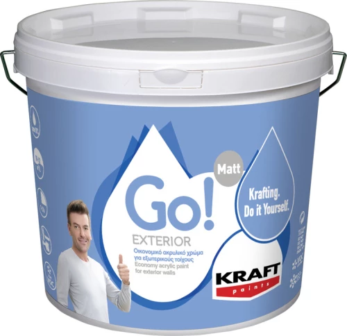 Kraft Go Exterior Λευκό 0.75lt