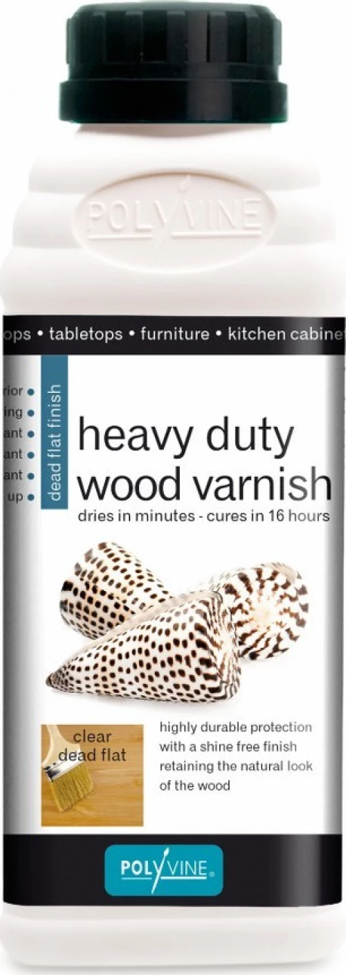 Polyvine Βερνίκι Heavy Duty Wood 1lt Διάφανο Ματ
