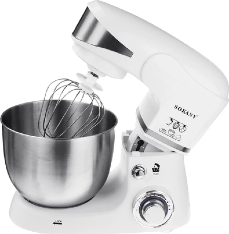 Sokany SC-206 Κουζινομηχανή 1000W με Ανοξείδωτο Κάδο 5lt White