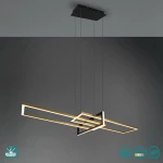 Trio Lighting Salinas Κρεμαστό Φωτιστικό Μοντέρνο LED Μπρούτζινο