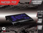 Q-Tech NCQ-70 Notebook Cooler με 5 Ανεμιστήρες για laptop έως 17″ Black