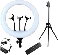 Ring Light YQ-580 - Επαγγελματικό φωτιστικό δαχτυλίδι Led 58cm με τρίποδο και τηλεκοντρόλ