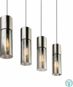 Globo Lighting Annika Κρεμαστό Φωτιστικό Μοντέρνο Πολύφωτο Γκρι