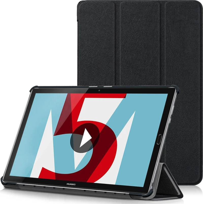 Tri-Fold Flip Cover Μαύρο (MediaPad M5 10)