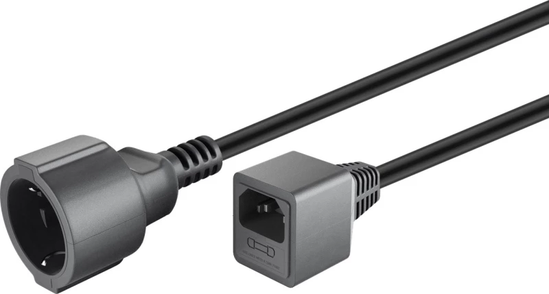 Goobay Schuko male - IEC C14 male Cable 1.5m Μαύρο (55528)