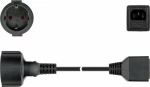 Goobay Schuko male - IEC C14 male Cable 1.5m Μαύρο (55528)
