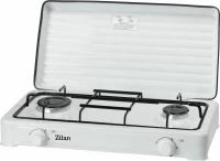 Εστια Υγραειου 2 Θεσεων Με Καπακι Zilan Zln0025W Gas Cooker White