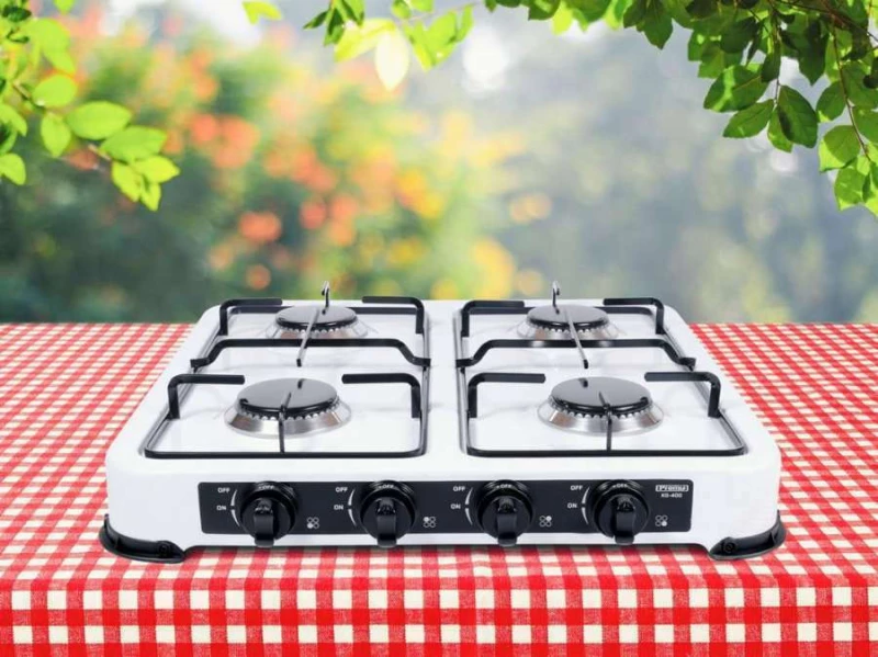 Promis Four-Burner Gas Stove Kg400 White
