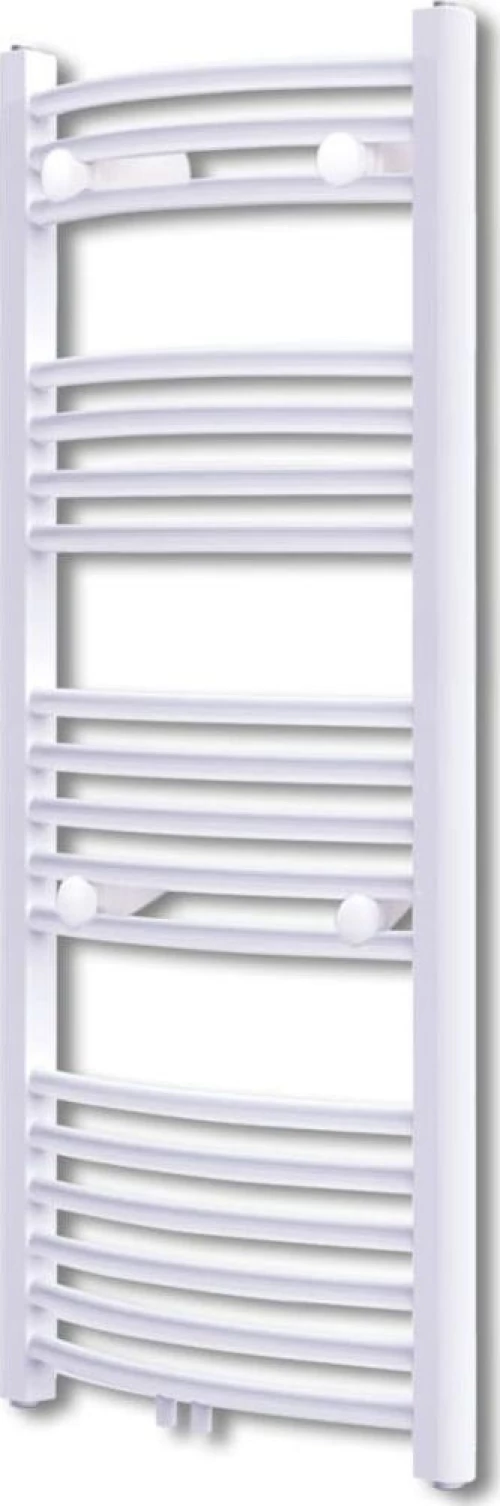 vidaXL Curved Πετσετοκρεμάστρα Λευκό 1160x600 485kcal/h