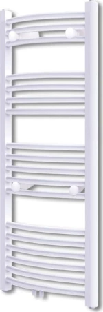 vidaXL Curved Πετσετοκρεμάστρα Λευκό 1160x600 485kcal/h