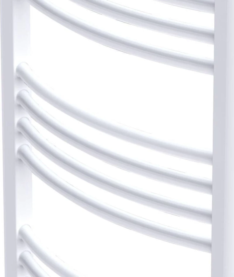 vidaXL Curved Πετσετοκρεμάστρα Λευκό 1160x600 485kcal/h