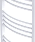 vidaXL Curved Πετσετοκρεμάστρα Λευκό 1160x600 485kcal/h