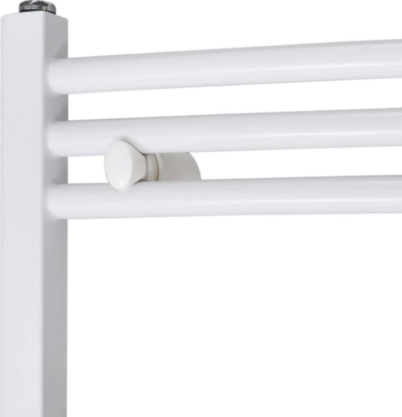vidaXL Curved Πετσετοκρεμάστρα Λευκό 1160x600 485kcal/h