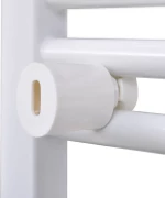vidaXL Curved Πετσετοκρεμάστρα Λευκό 1160x600 485kcal/h