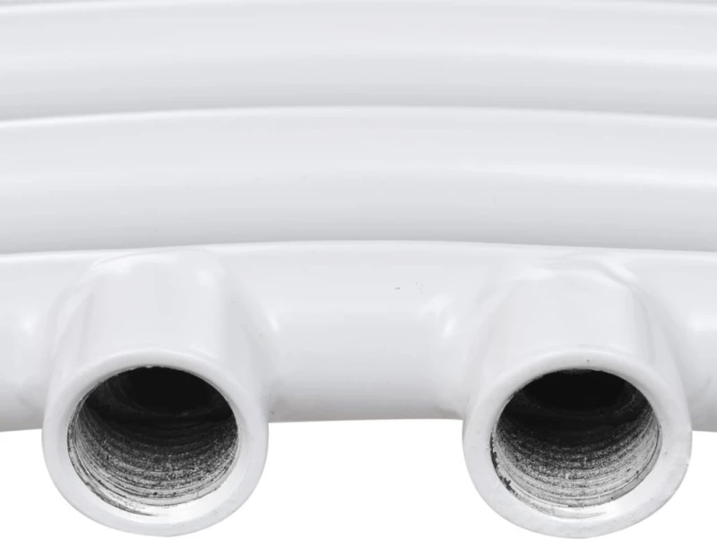 vidaXL Curved Πετσετοκρεμάστρα Λευκό 1160x600 485kcal/h