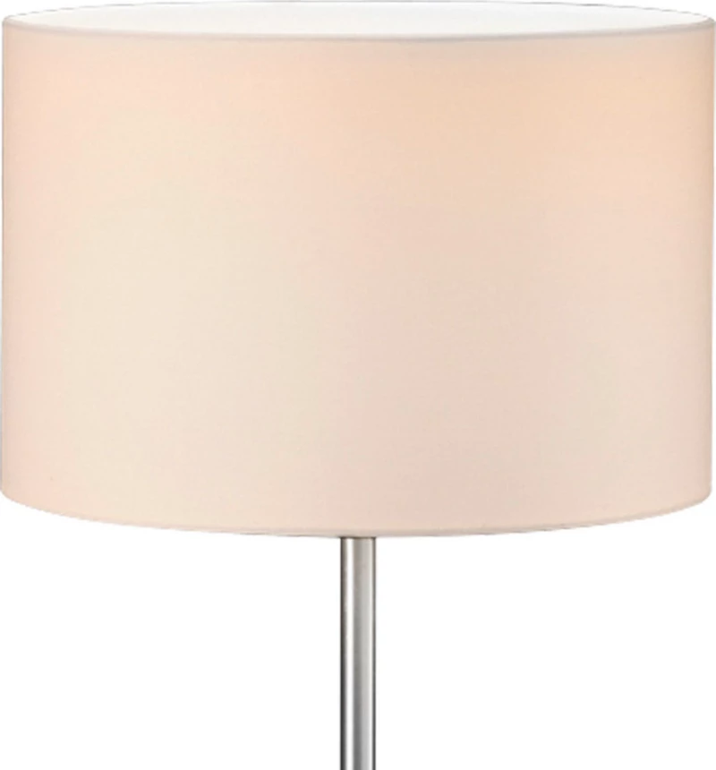 Trio Lighting Hotel Πορτατίφ με Μπεζ Καπέλο και Ασημί Βάση