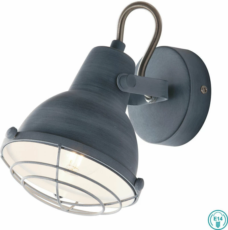 Fan Europe I-Cuba-AP1 Φωτιστικό Τοίχου Γκρι Grey