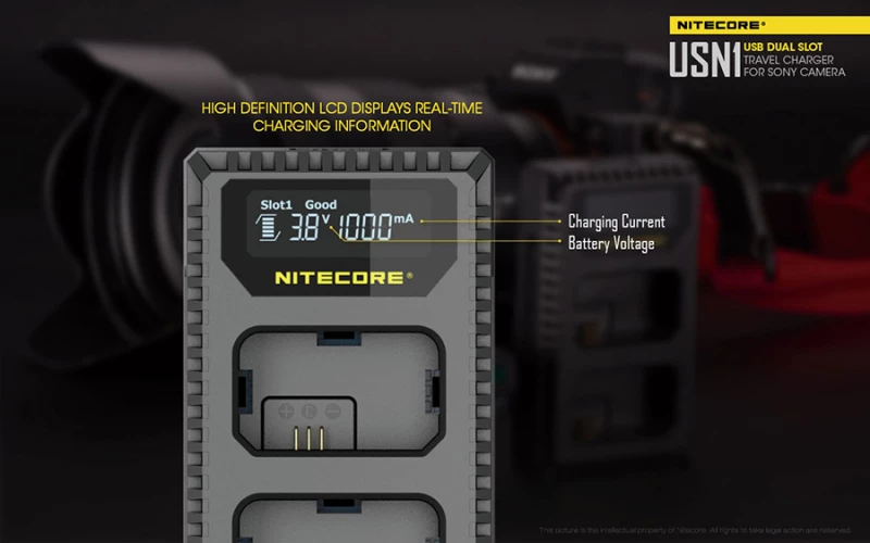 Φορτιστης Nitecore Usn1 Για Sony