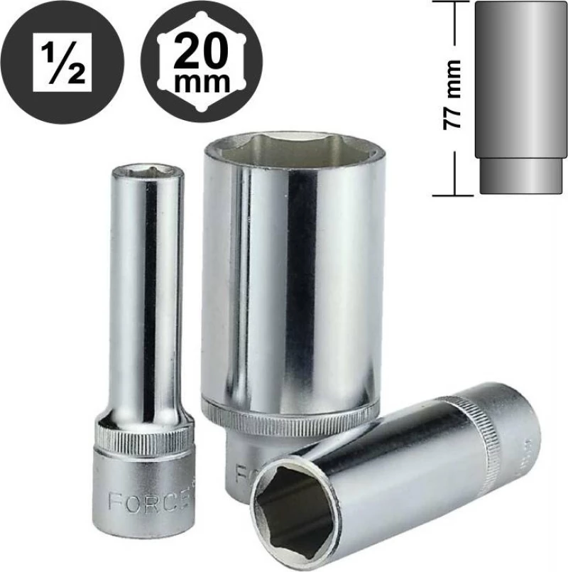 Force Καρυδάκι Μακρύ 1/2" 20mm 5457720
