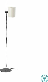 Faro Barcelona Guadalupe Φωτιστικό Δαπέδου Μαύρο με Ύψος 150cm White