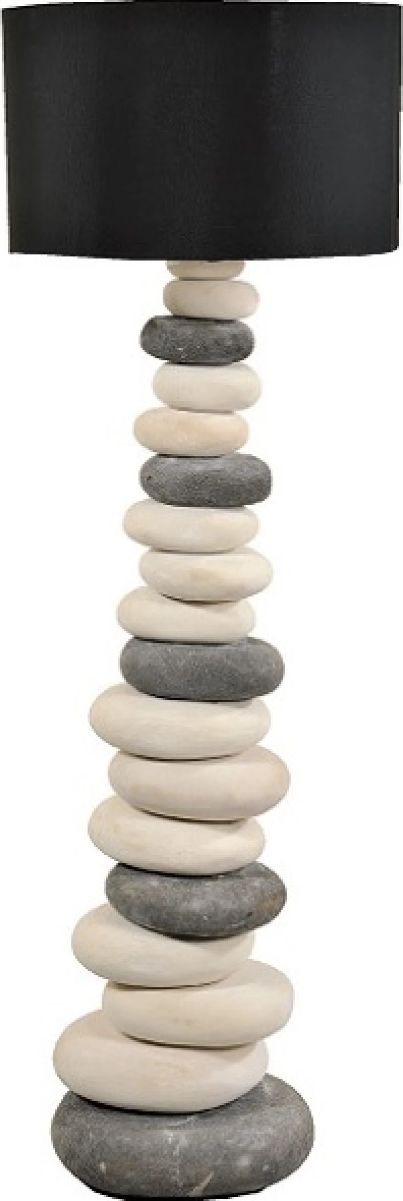 JKG Big Stone Φωτιστικό Δαπέδου Μαύρο με Ύψος 120cm