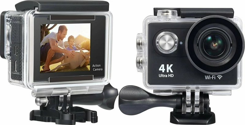 4K WiFi Action Camera Black
