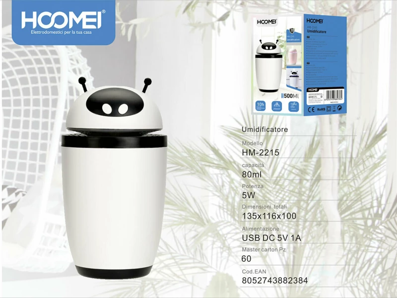 Hoomei Hm-2215 Υγραντήρας Και Αρωματοθεραπεία