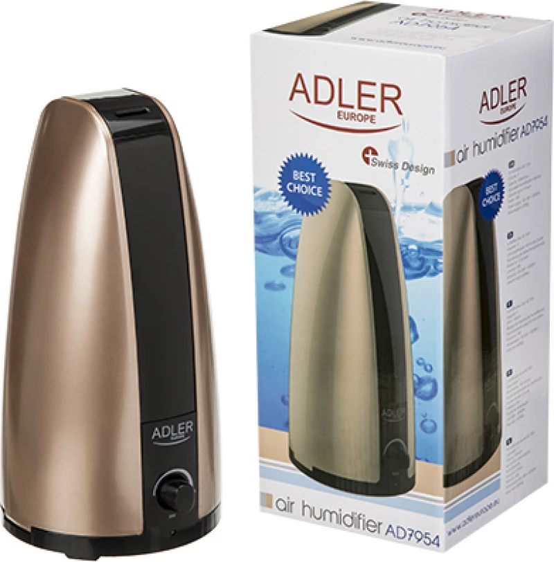 Adler Ad 7954 Humidifier 1 L 18 W Black,Gold