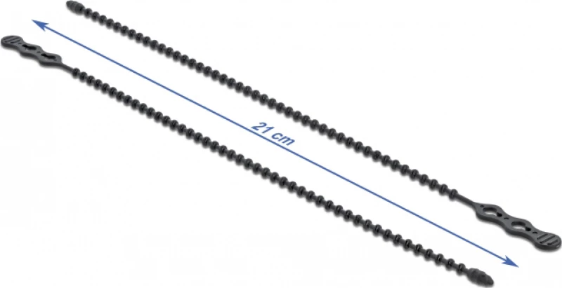DeLock Δεματικά Καλωδίων 210x4.5 Μαύρο 10τμχ