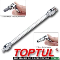 Toptul AREA0808 λαβή αρθρωτή διπλή για καρυδάκια 1/4 και μύτες