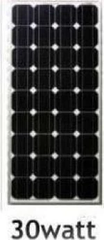 Φωτοβολταϊκό Πάνελ 30W 12V Μονοκρυσταλλικού Πυριτίου Με Πλαίσιο Αλουμινίου Οεμ 1857