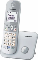 Panasonic KX-TG6811 Ασύρματο Τηλέφωνο με Aνοιχτή Aκρόαση Ασημί