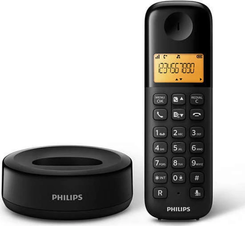 Philips D1601B/34 Ασύρματο Τηλέφωνο
