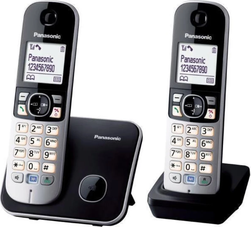 Panasonic KX-TG6812 Duo Ασύρματο Τηλέφωνο Duo με Aνοιχτή Aκρόαση
