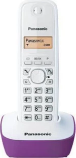 Panasonic KX-TG1611 Ασύρματο Τηλέφωνο Λευκό/Μώβ